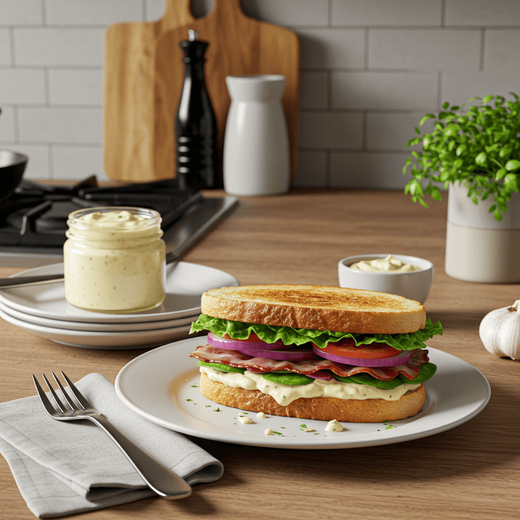 The Ultimate BLT with Roasted Garlic Aioli