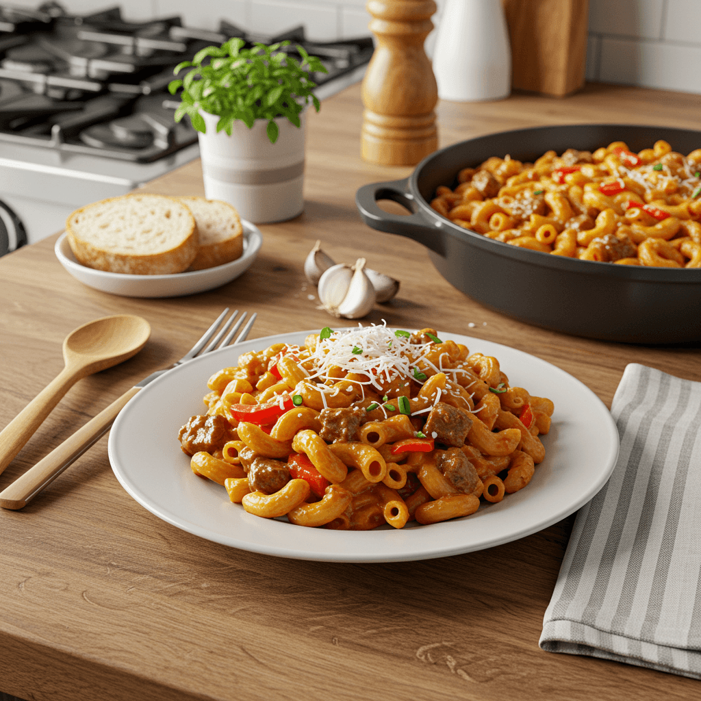 Ultimate One-Pot Beefy Macaroni Dinner Delight