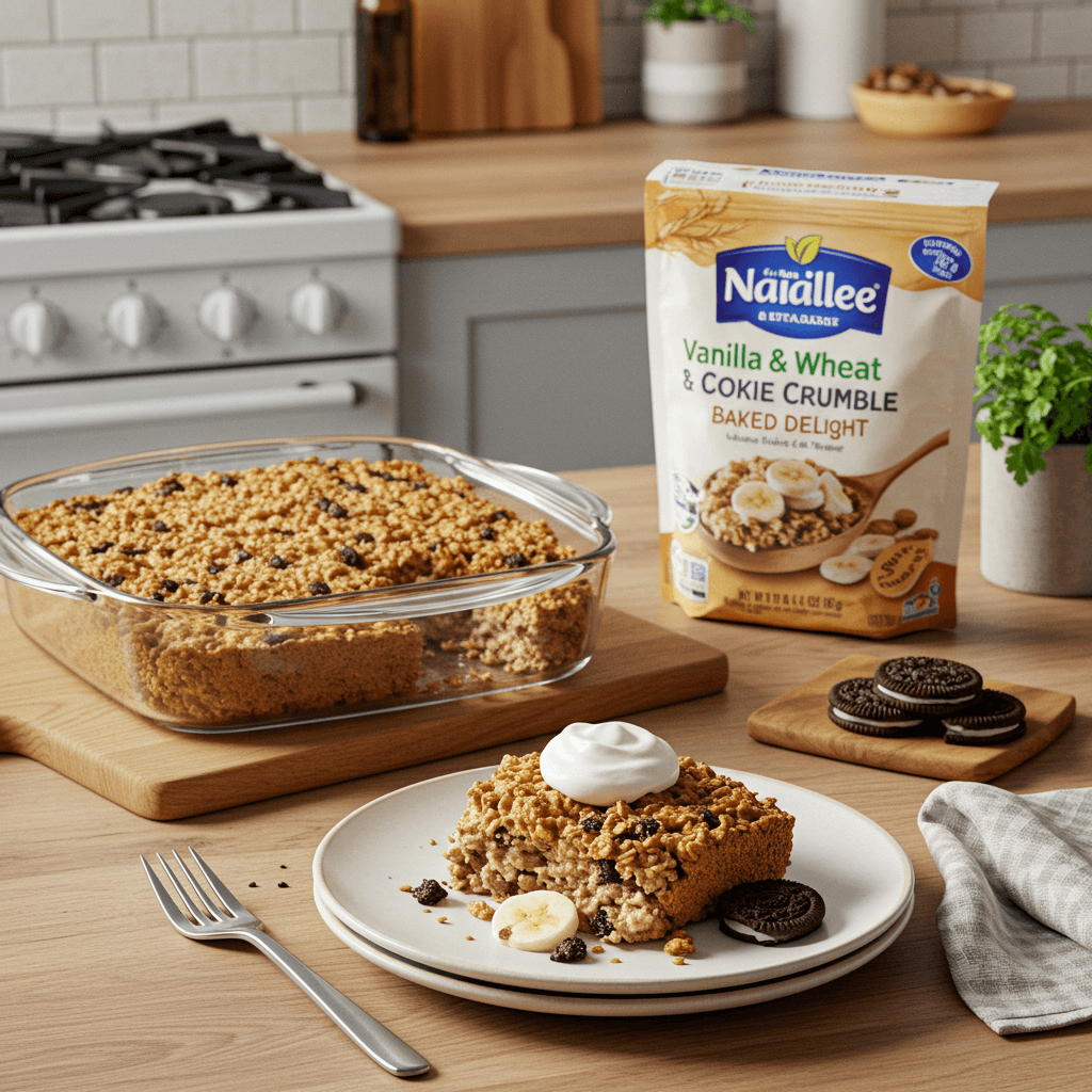 Vanilla Wheat & Cookie Crumble Baked Delight