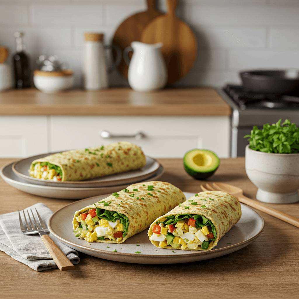 Vibrant Stove-Top Veggie Egg Salad Wraps