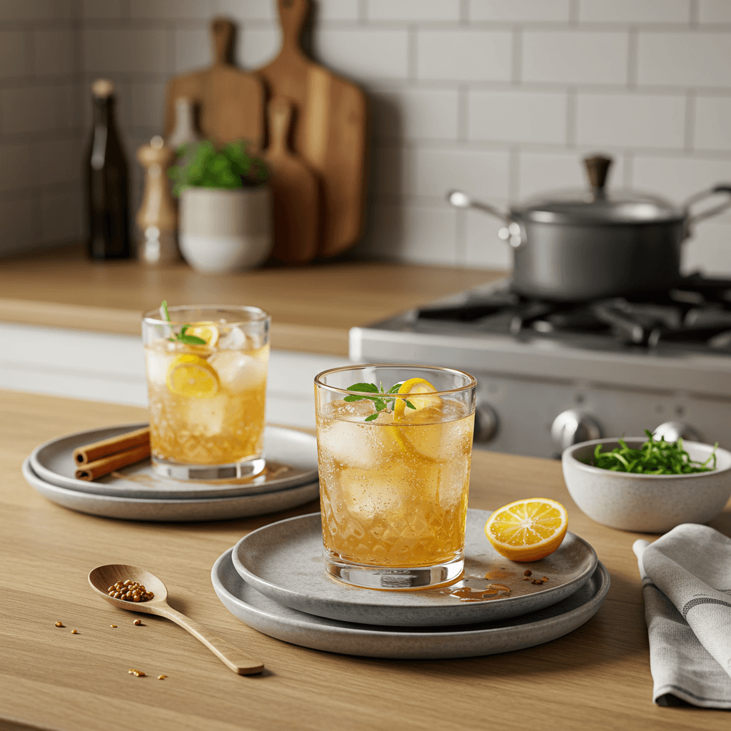 Zesty Honey-Spiced Gin Fizz