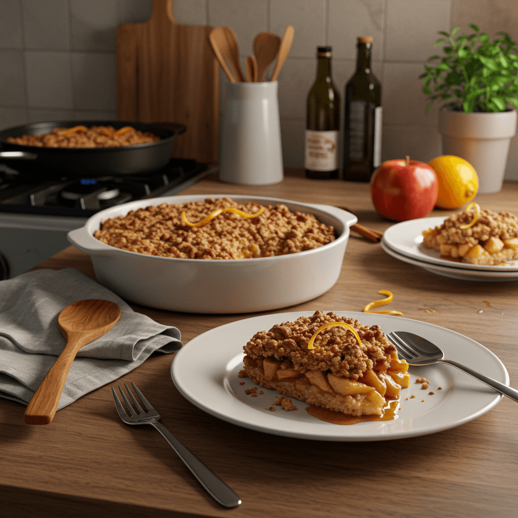 Apple Cinnamon Crumble with Zesty Citrus Twist