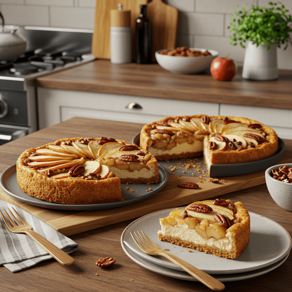 Apple Pecan Cheesecake Delight