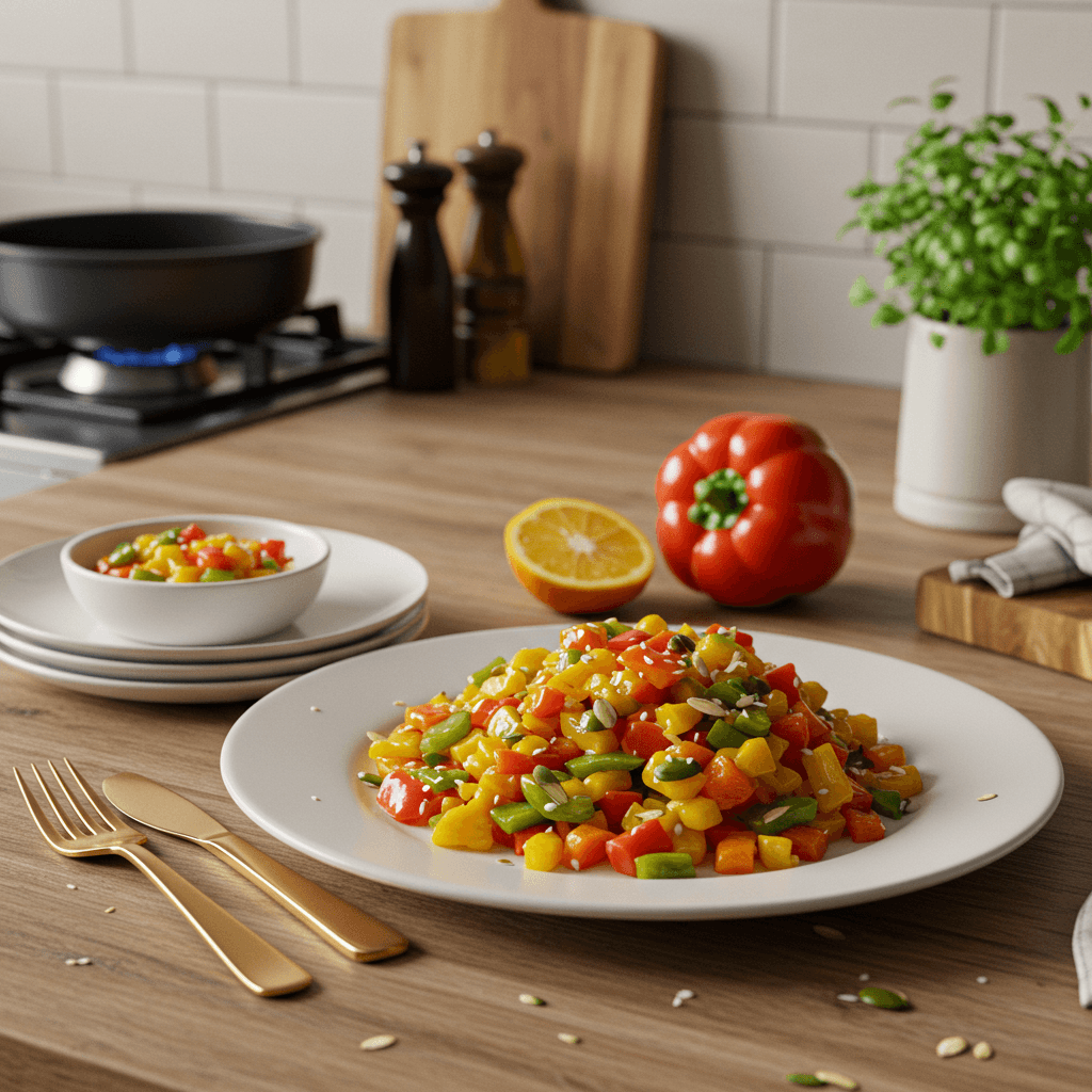 Bell Pepper Delight: A No-Cook Crunch