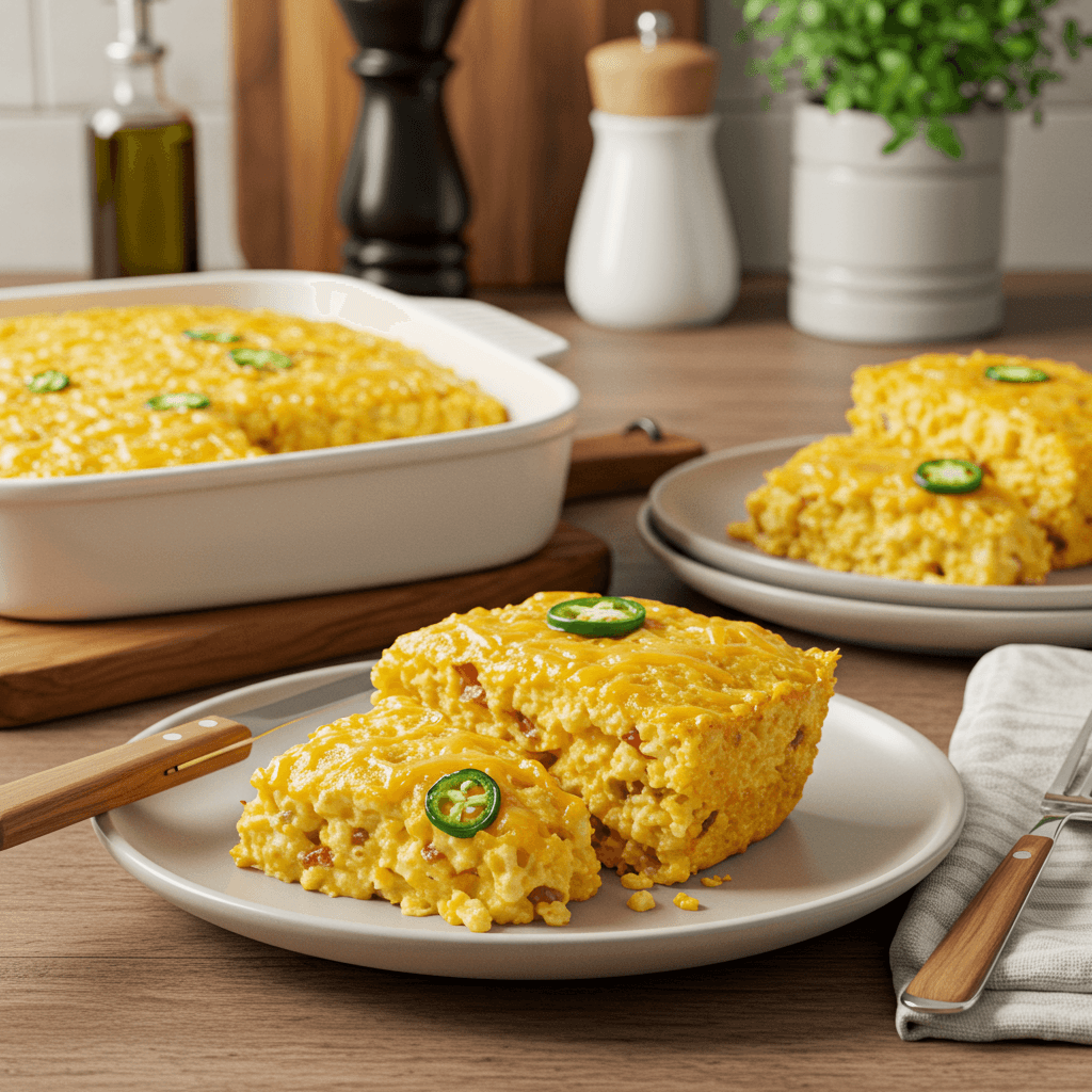 Cheddar Jalapeño Cornbread Delight