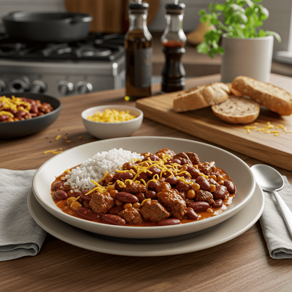 Classic Stove-Top Beef and Bean Chili