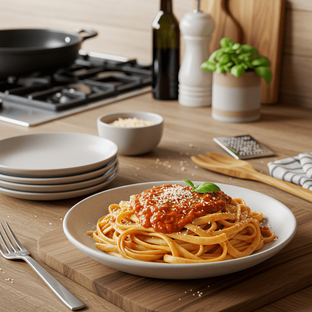 Creamy Marinara Parmesan Pasta
