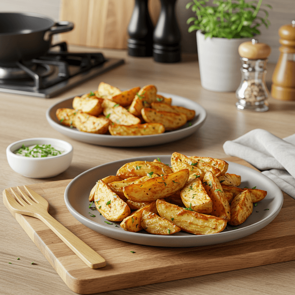 Crispy Oven-Baked Cajun Potato Wedges