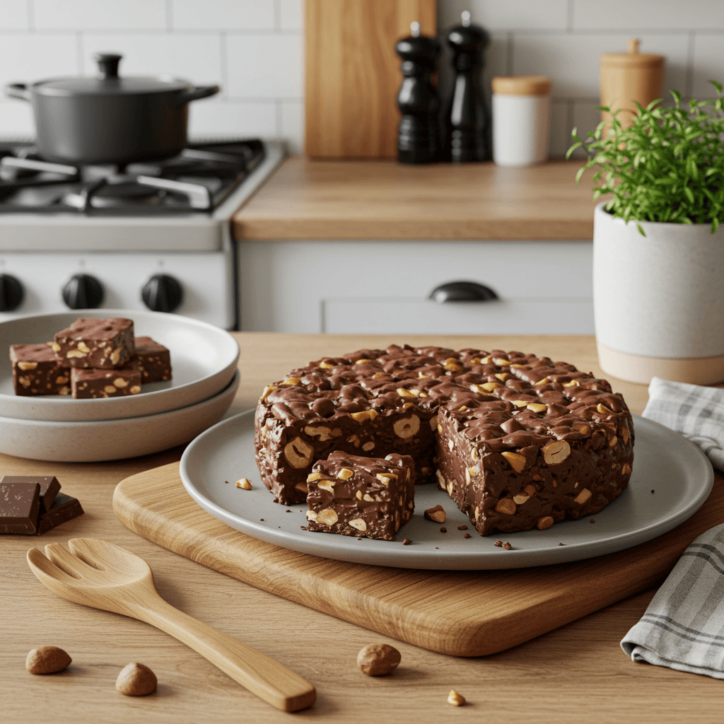 Decadent Microwave Chocolate Nut Fudge