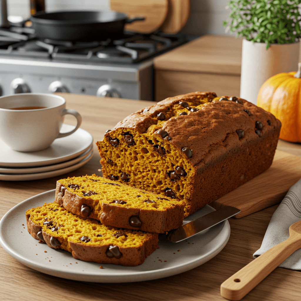 Decadent Pumpkin Chocolate Chip Bread