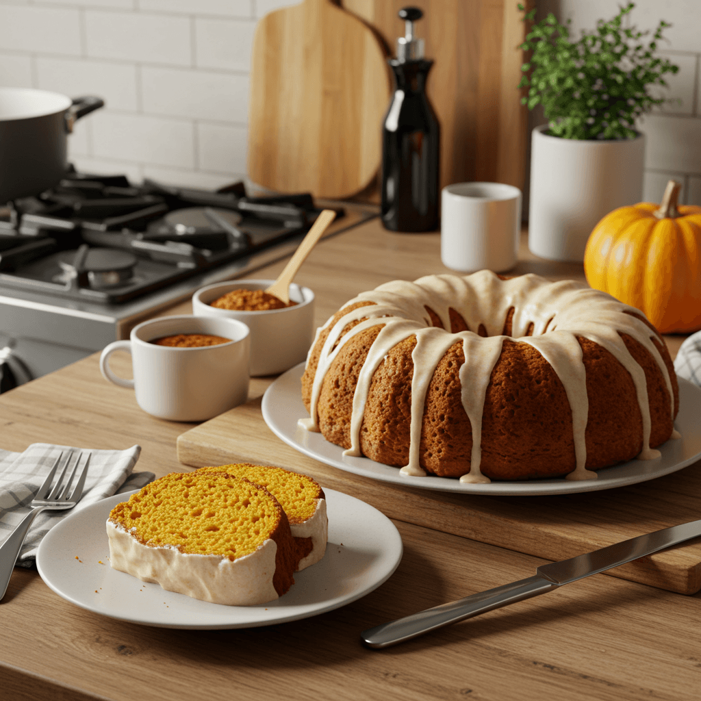 Decadent Pumpkin Cream Cheese Pound Cake