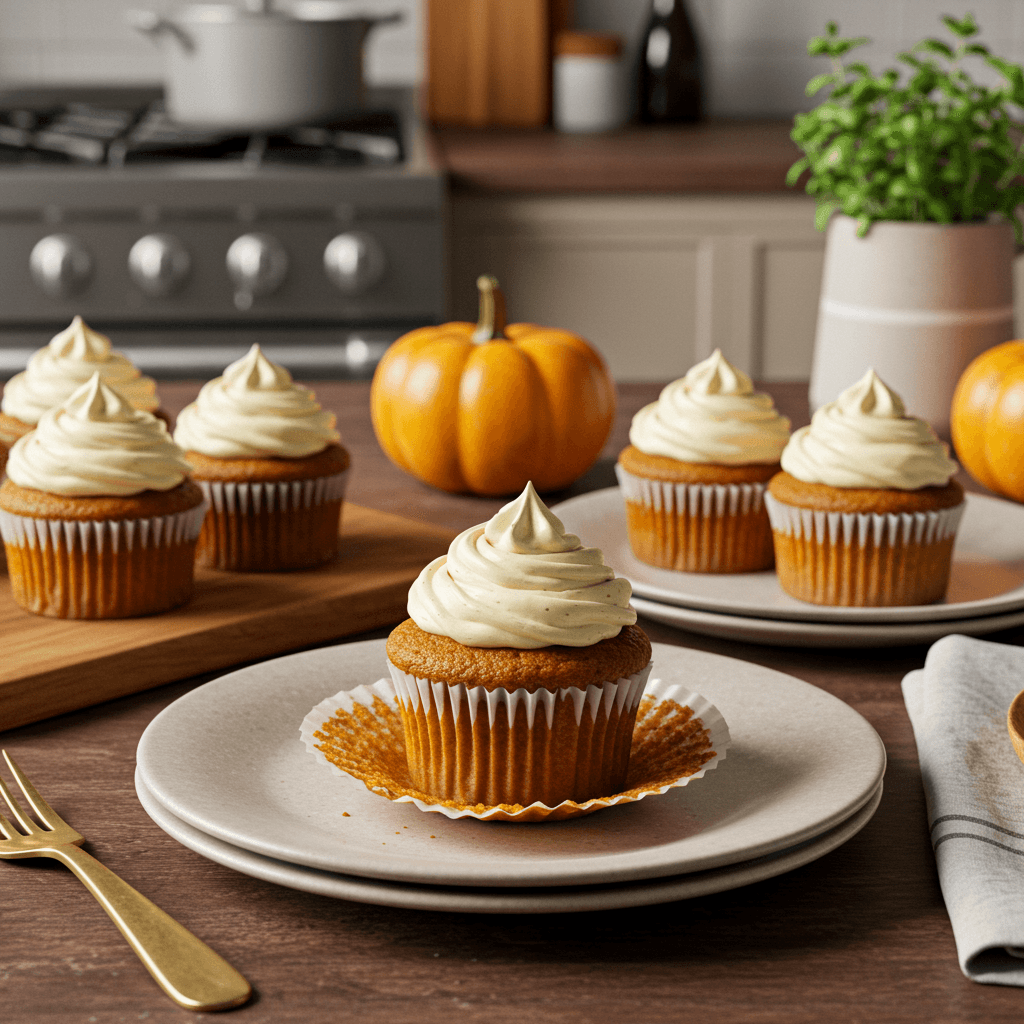 Decadent Pumpkin Spice Cupcakes with Cream Cheese Frosting
