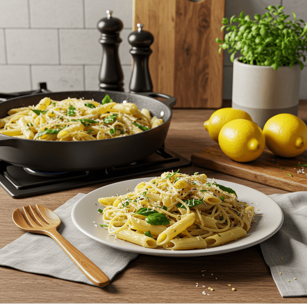 Delectable Lemon Herb Pasta Delight
