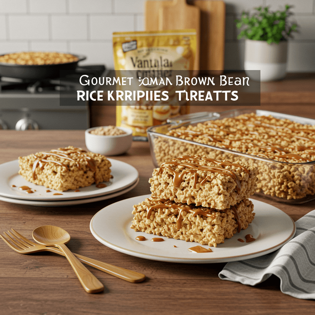 Gourmet Vanilla Bean Brown Butter Rice Krispies Treats