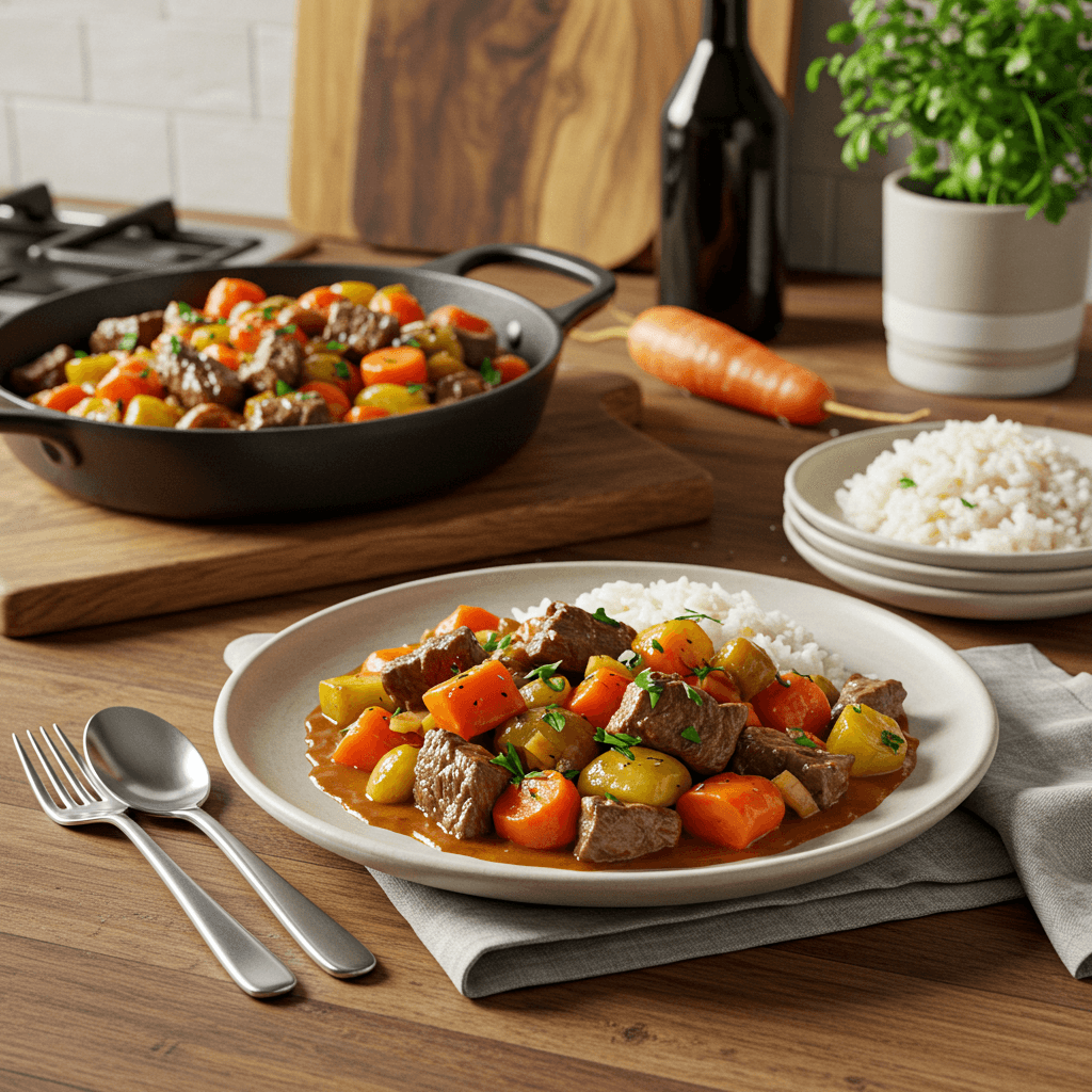 Hearty Stove-Top Beef and Vegetable Stew