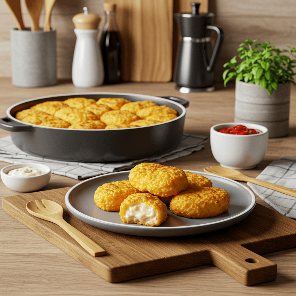 Homemade Baked Cheese Nuggets