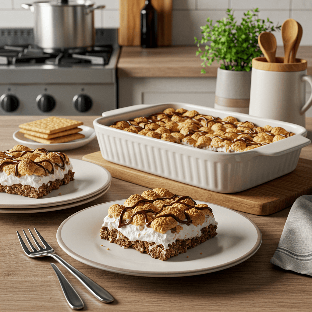 Indulgent Microwave S’mores Bars