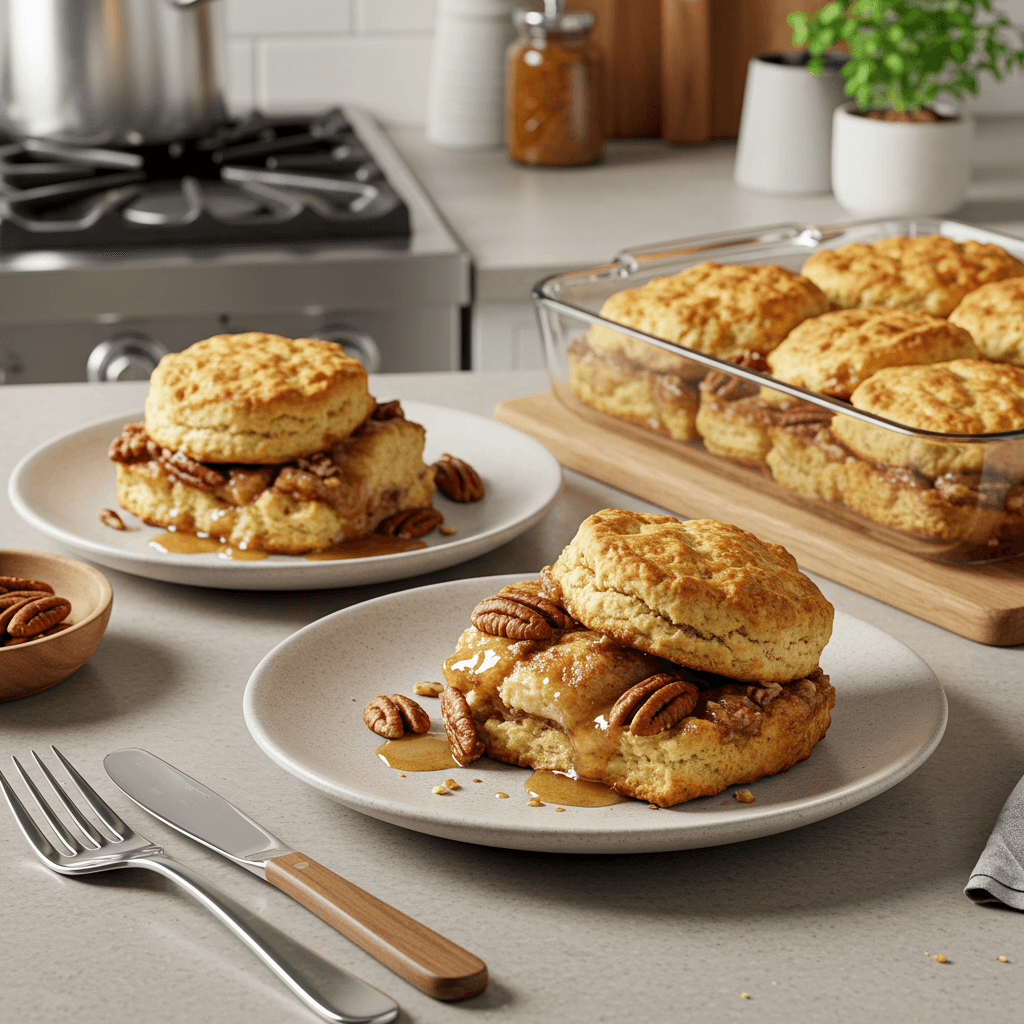 Irresistible Cinnamon-Pecan Breakfast Biscuit Bake