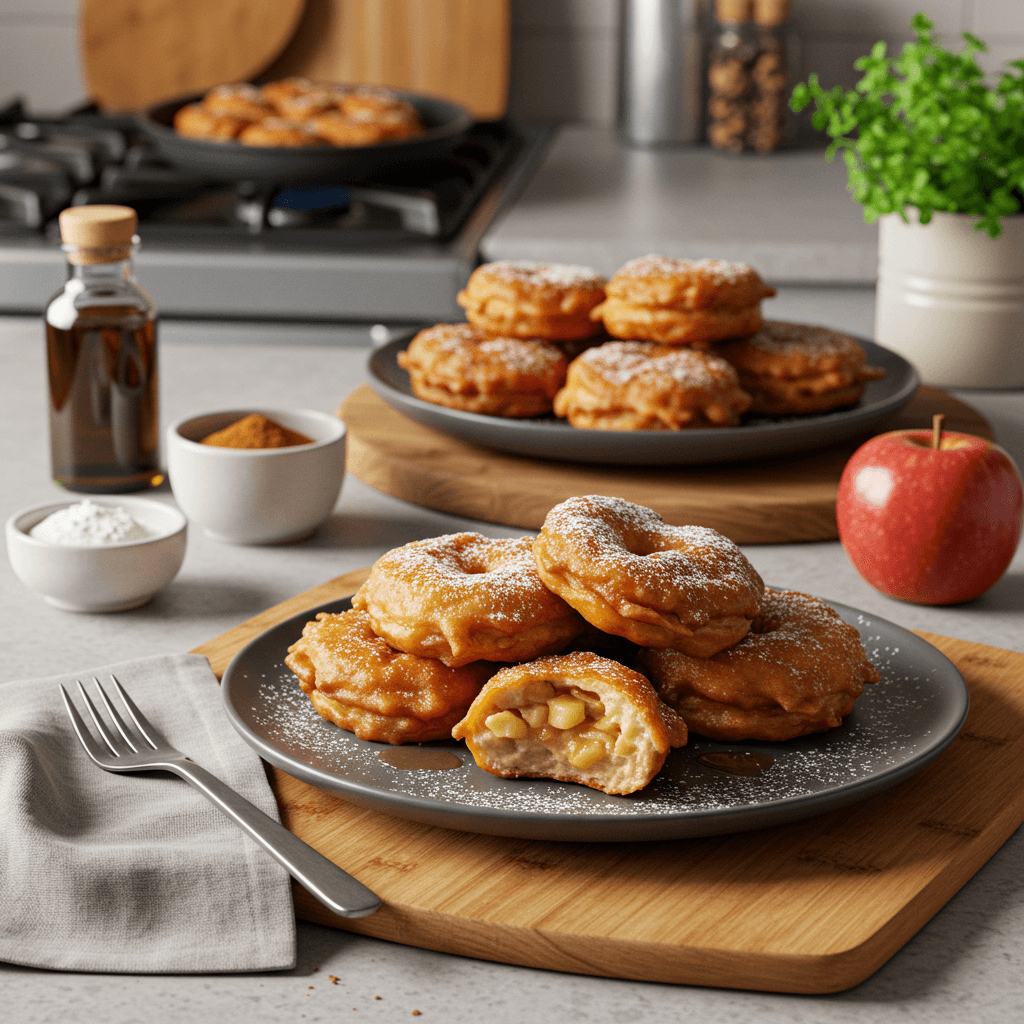 Irresistible Deep-Fried Apple Fritters with Spiced Sugar