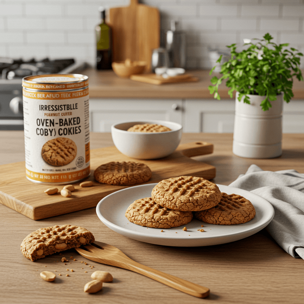 Irresistible Oven-Baked Peanut Butter Cookies