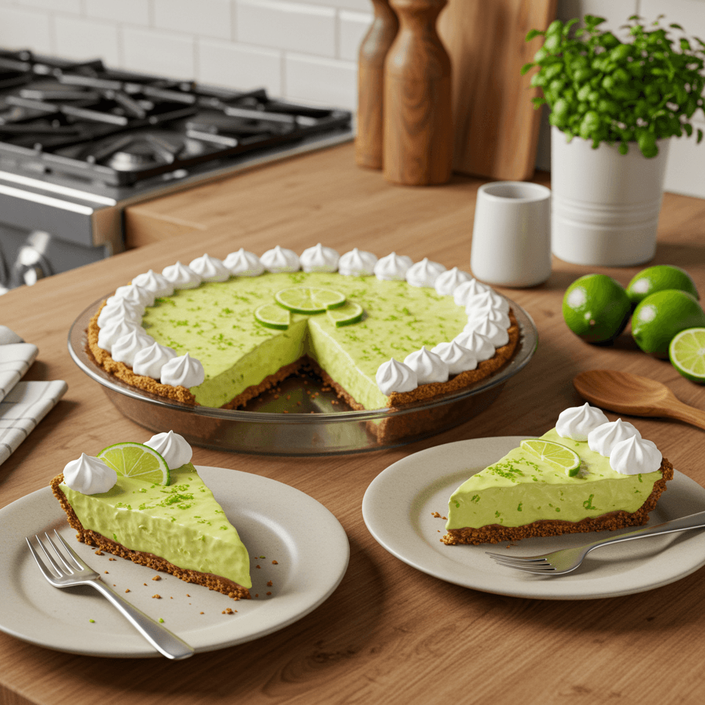Key Lime Delight Pie with Graham Cracker Crust