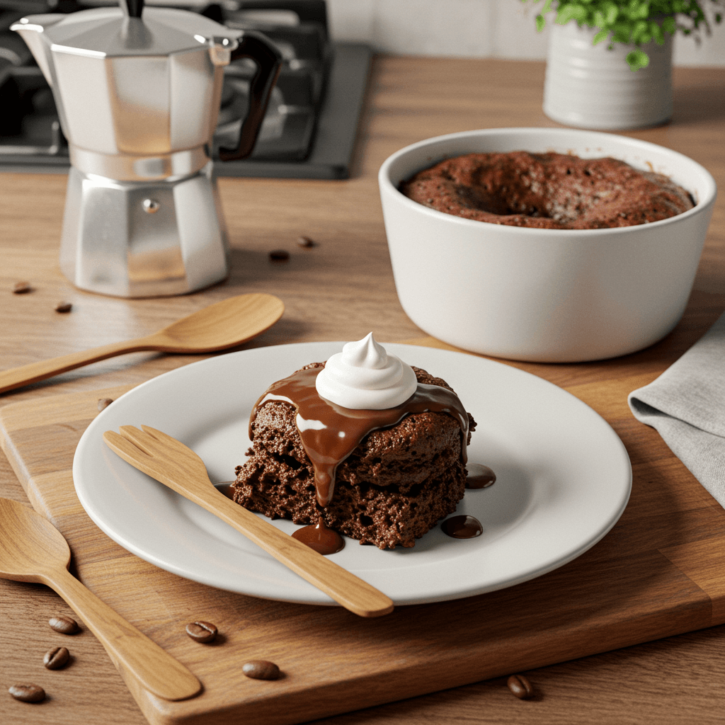 Microwave Chocolate Coffee Mug Cake Delight