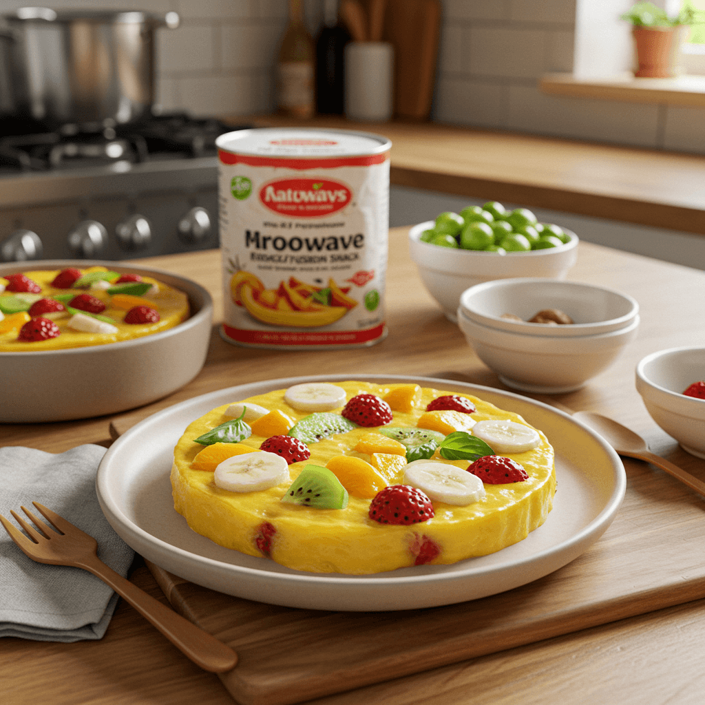 Microwave Tropical Fruit Fusion Snack