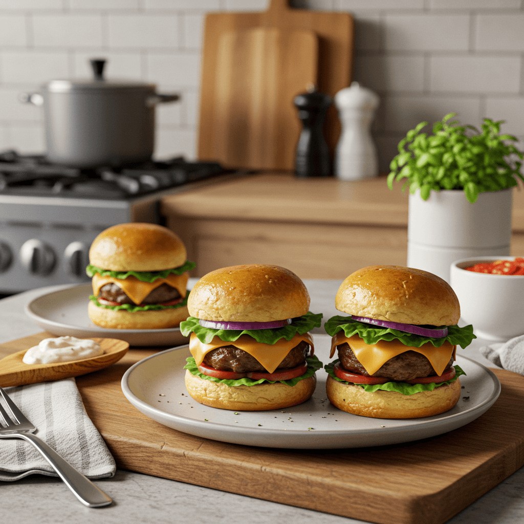 Oven-Baked Mini Cheeseburger Sliders