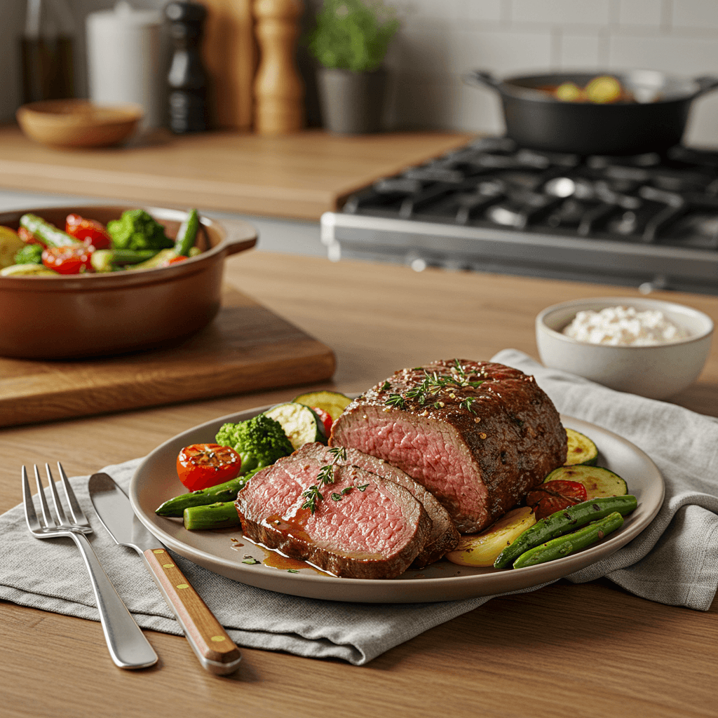 Oven-Roasted Beef with Garden Vegetables