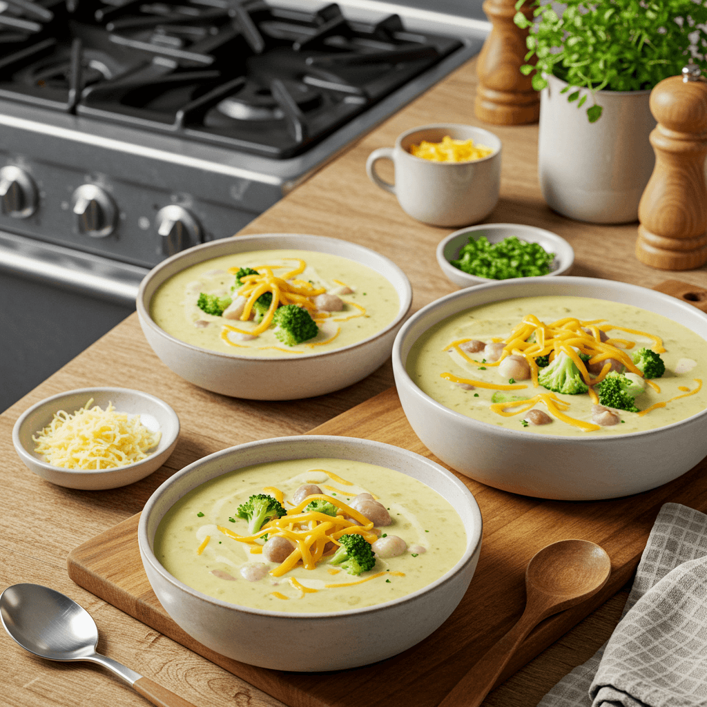 Quick and Creamy Microwave Broccoli Cheese Soup