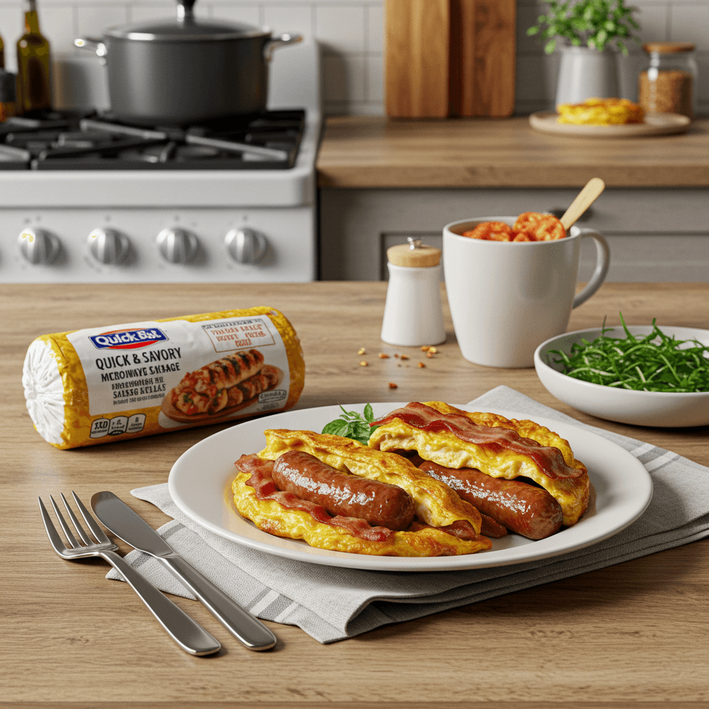 Quick & Savory Microwave Breakfast Sausage Delight
