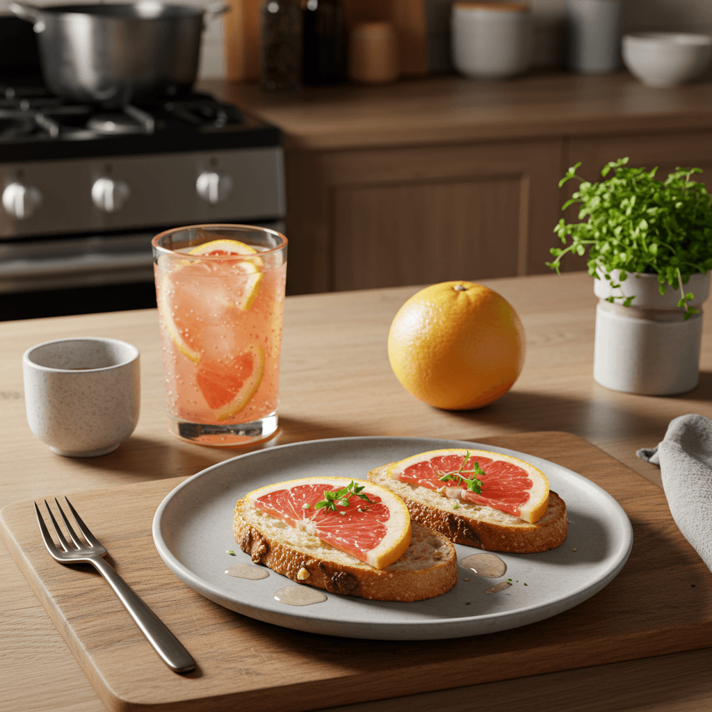 Refreshing Tequila Grapefruit Spritzer Snack