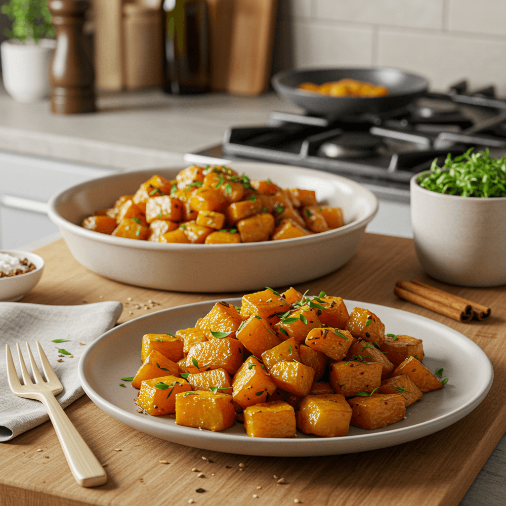 Roasted Butternut Squash with Warm Spices