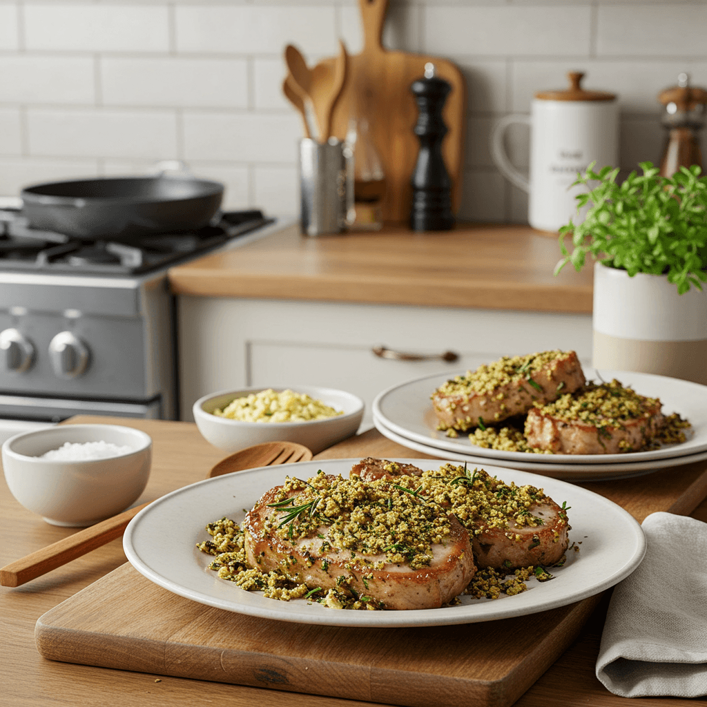 Savory Herb-Crusted Pork Chops