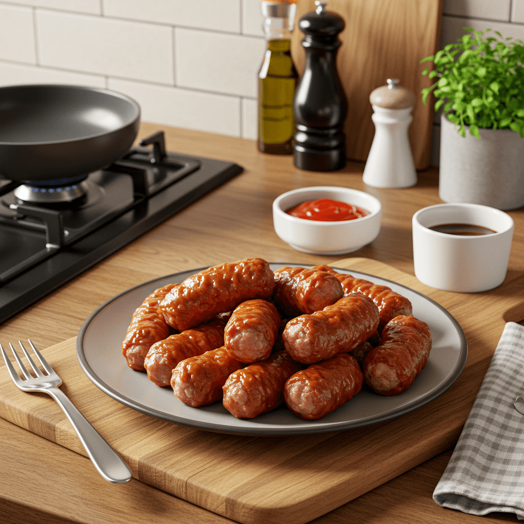 Savory Sweet Deep-Fried Sausage Snack Platter