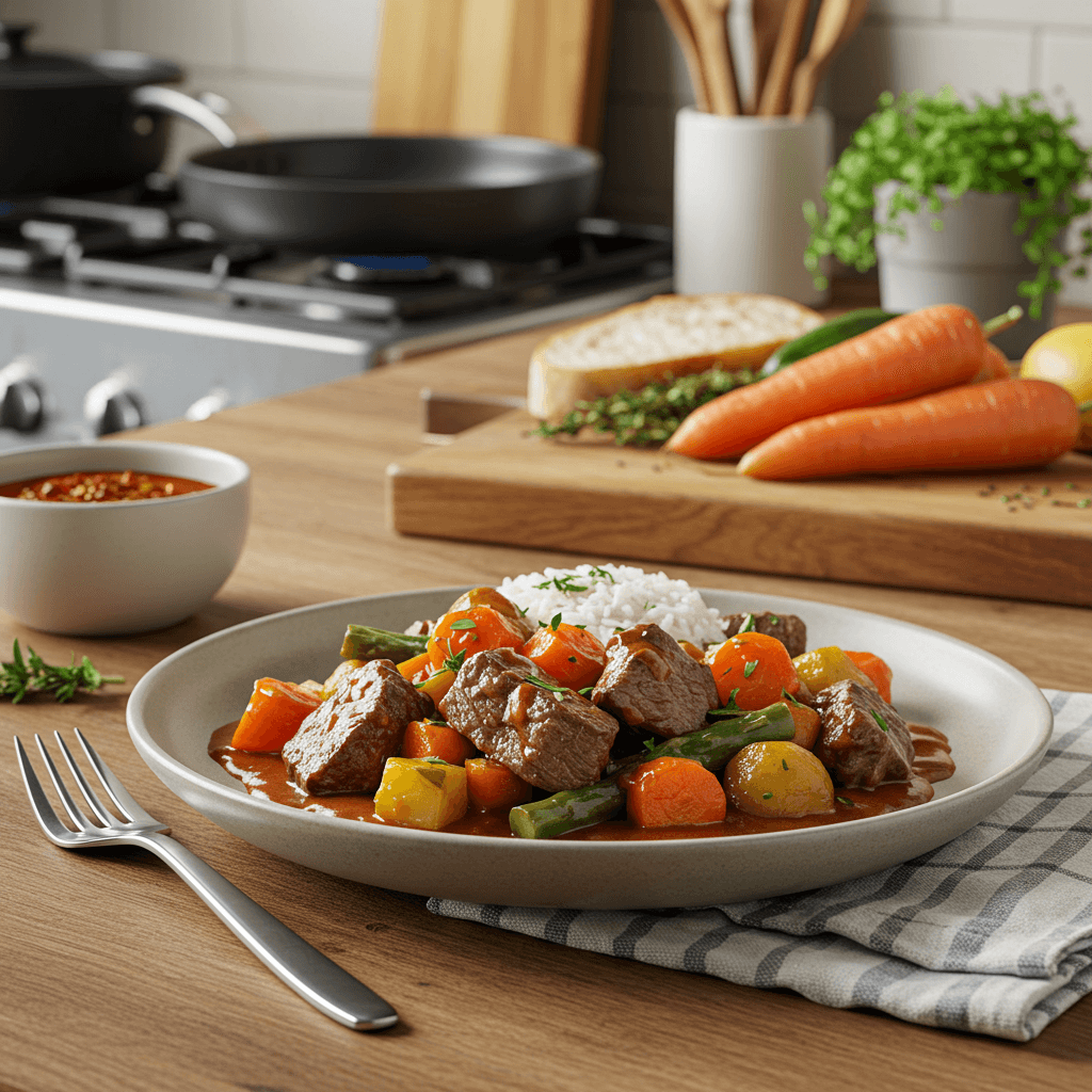 Slow-Cooked Beef and Vegetable Stew Delight