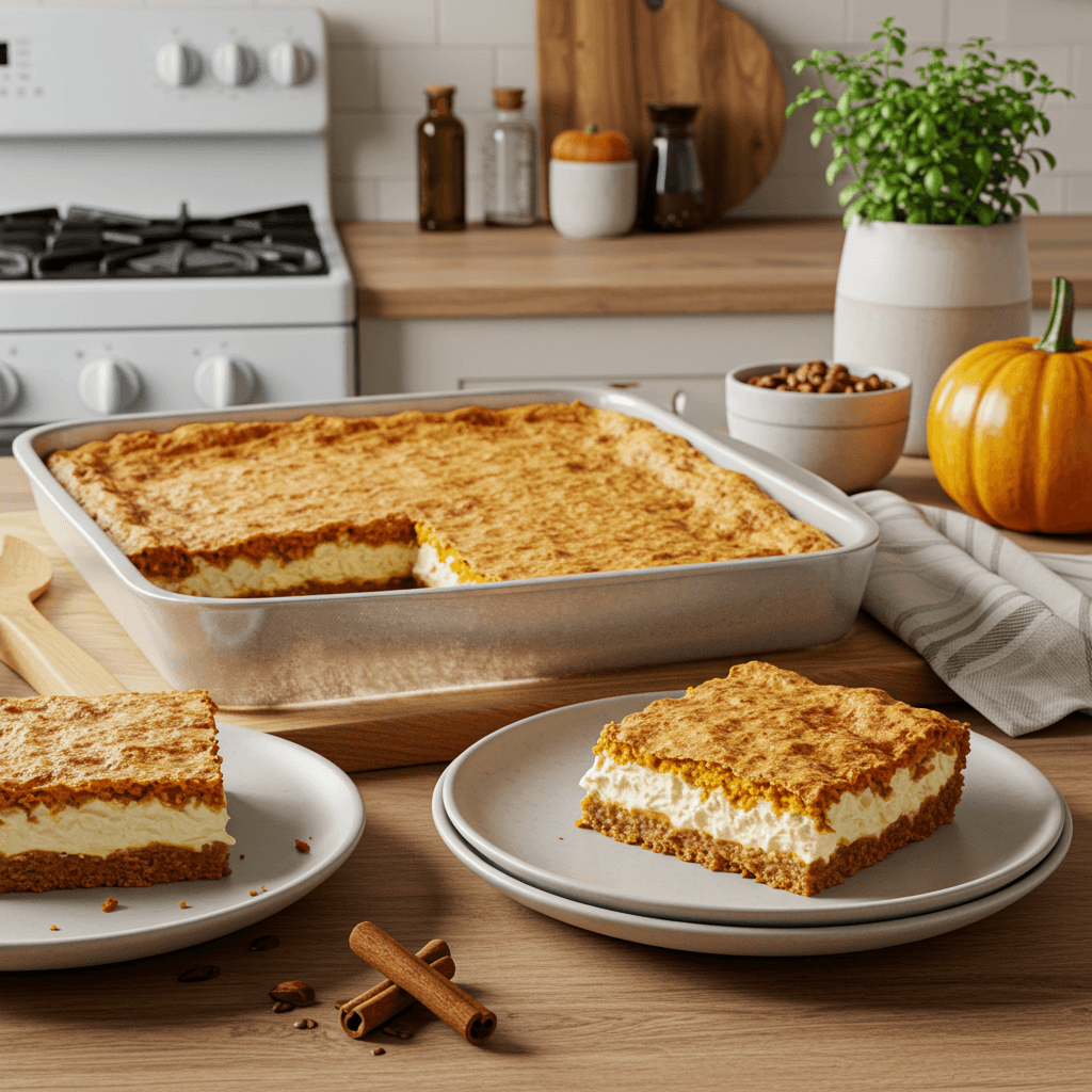 Spiced Pumpkin Cream Cheese Bars
