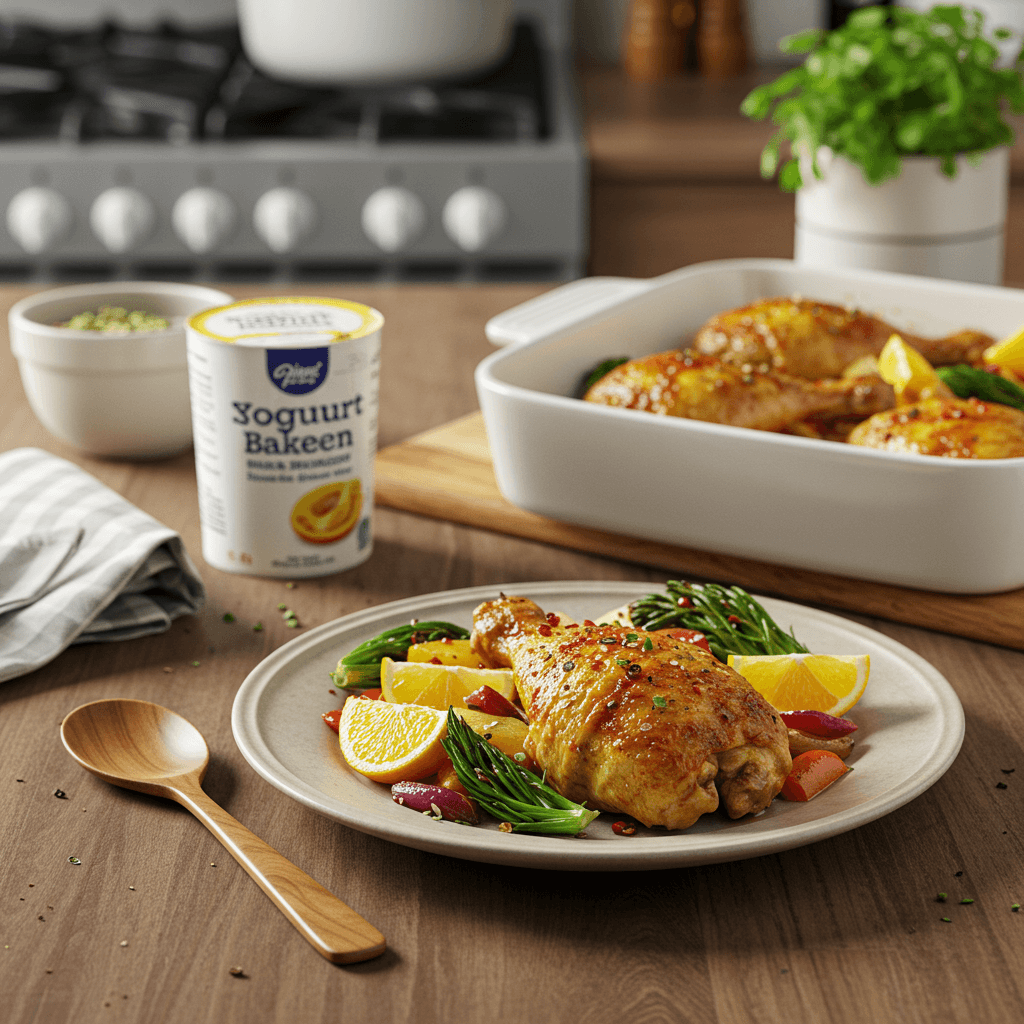Spiced Yogurt-Baked Chicken