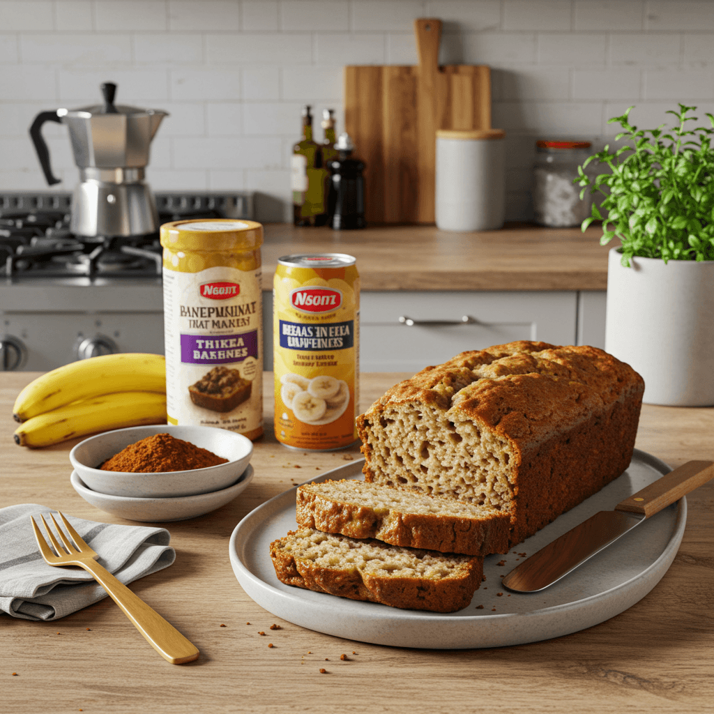 Decadent Banana Espresso Chocolate Chip Loaf