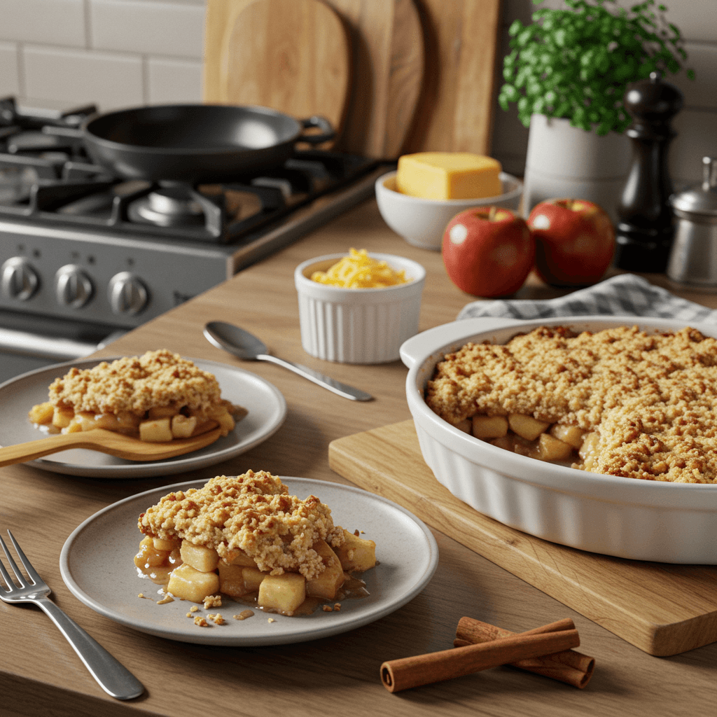 Apple and Cheddar Crumble