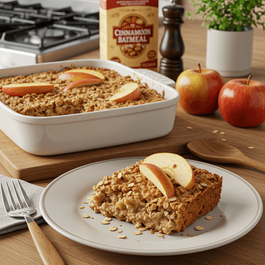 Apple Cinnamon Baked Oatmeal Delight