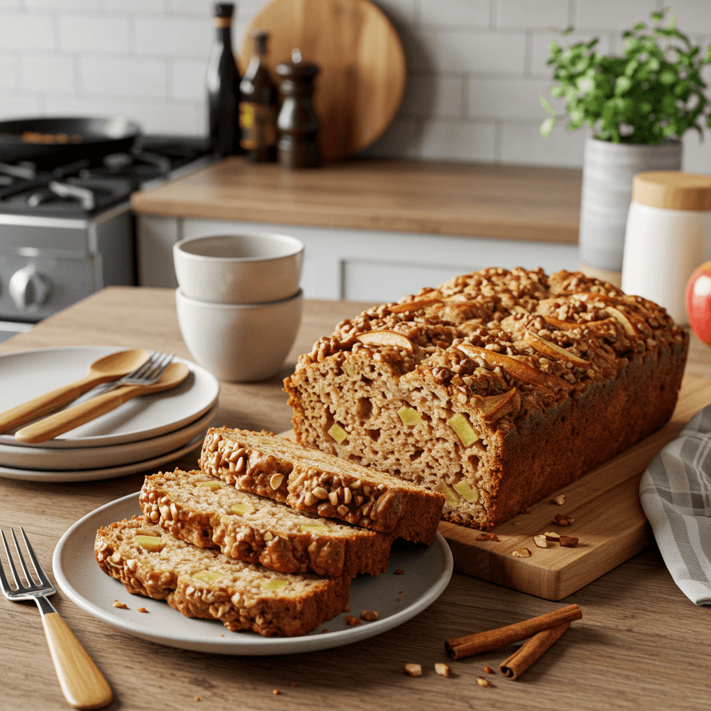 Apple Cinnamon Nut Breakfast Bread