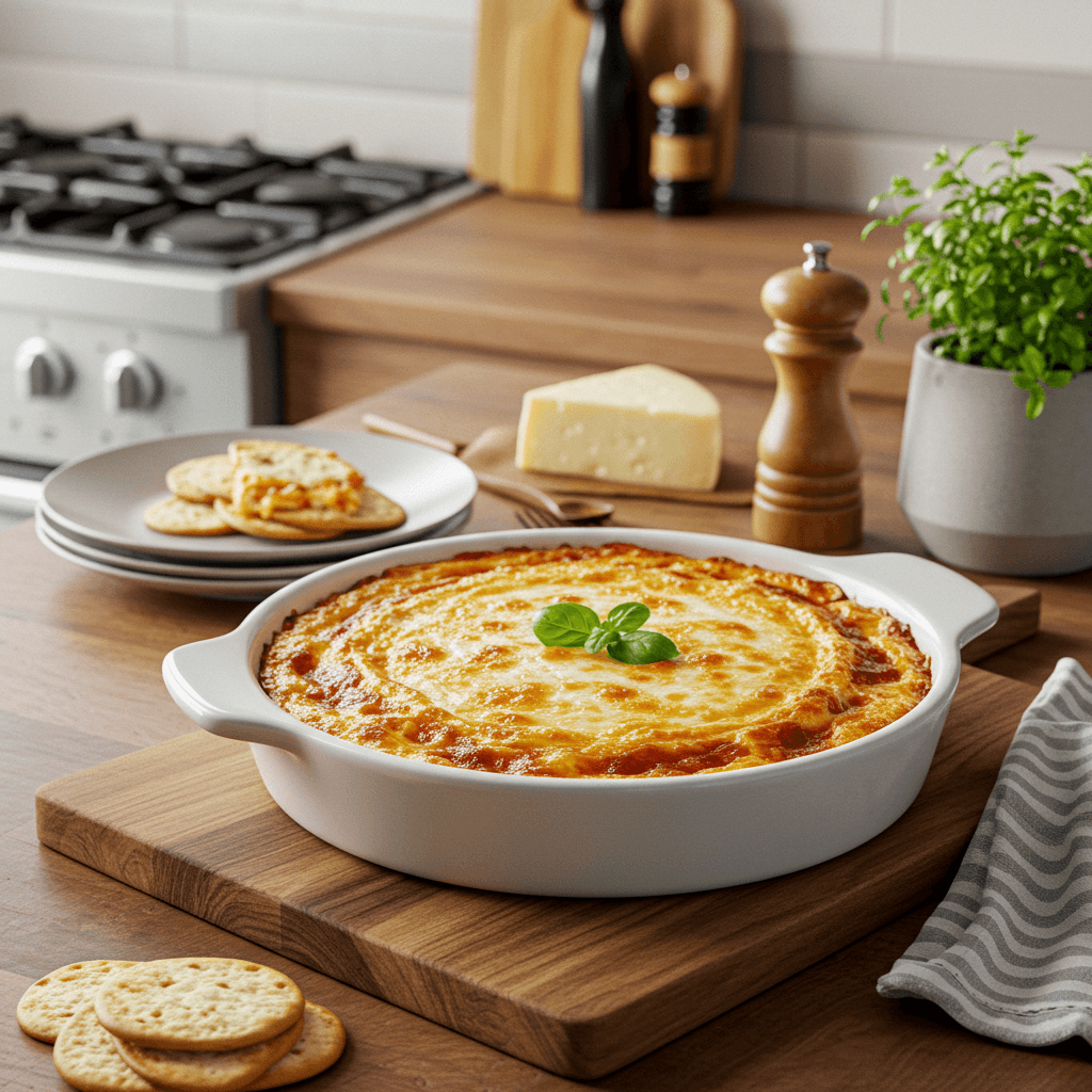Baked Mediterranean Cheese Dip