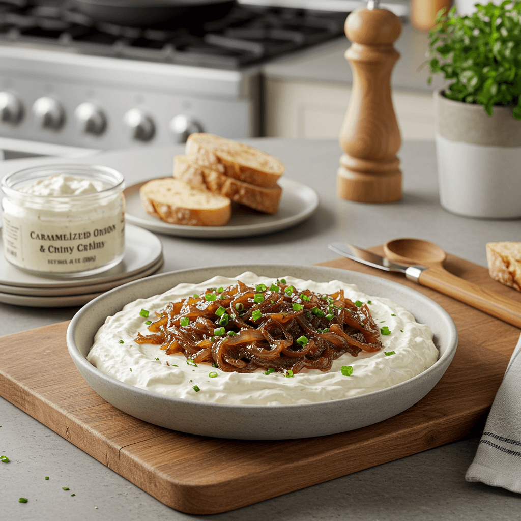 Caramelized Onion & Chive Creamy Dip