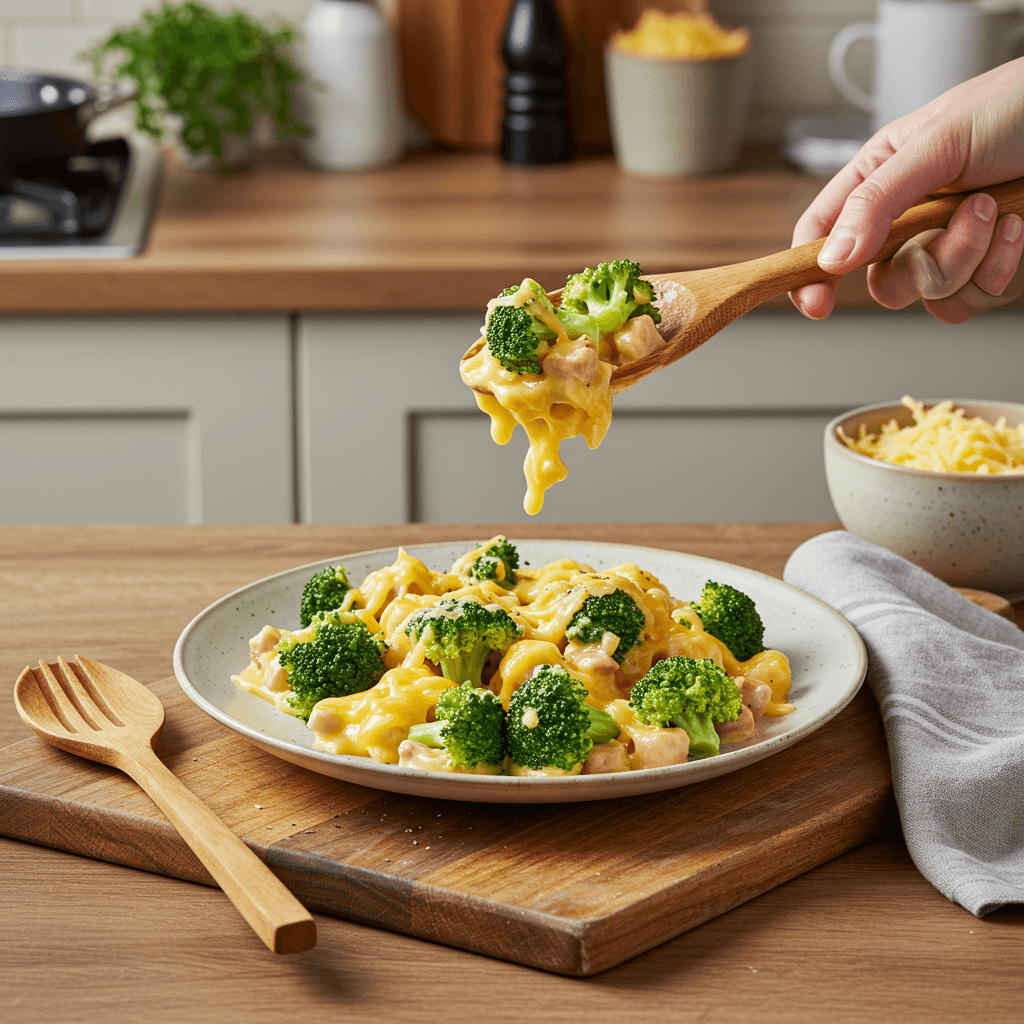 Cheddar Broccoli Delight: A Stove-Top Dinner Special