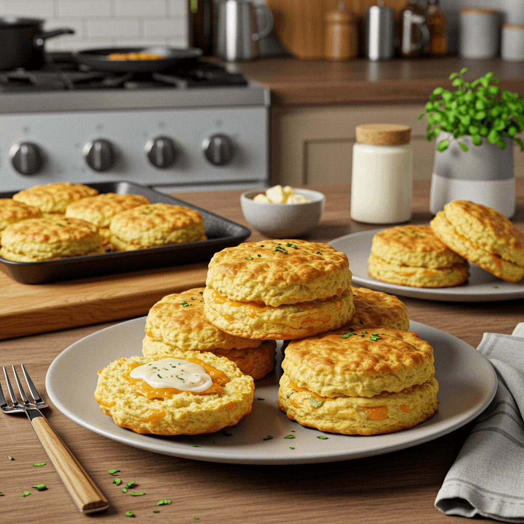 Cheese & Herb Breakfast Biscuits