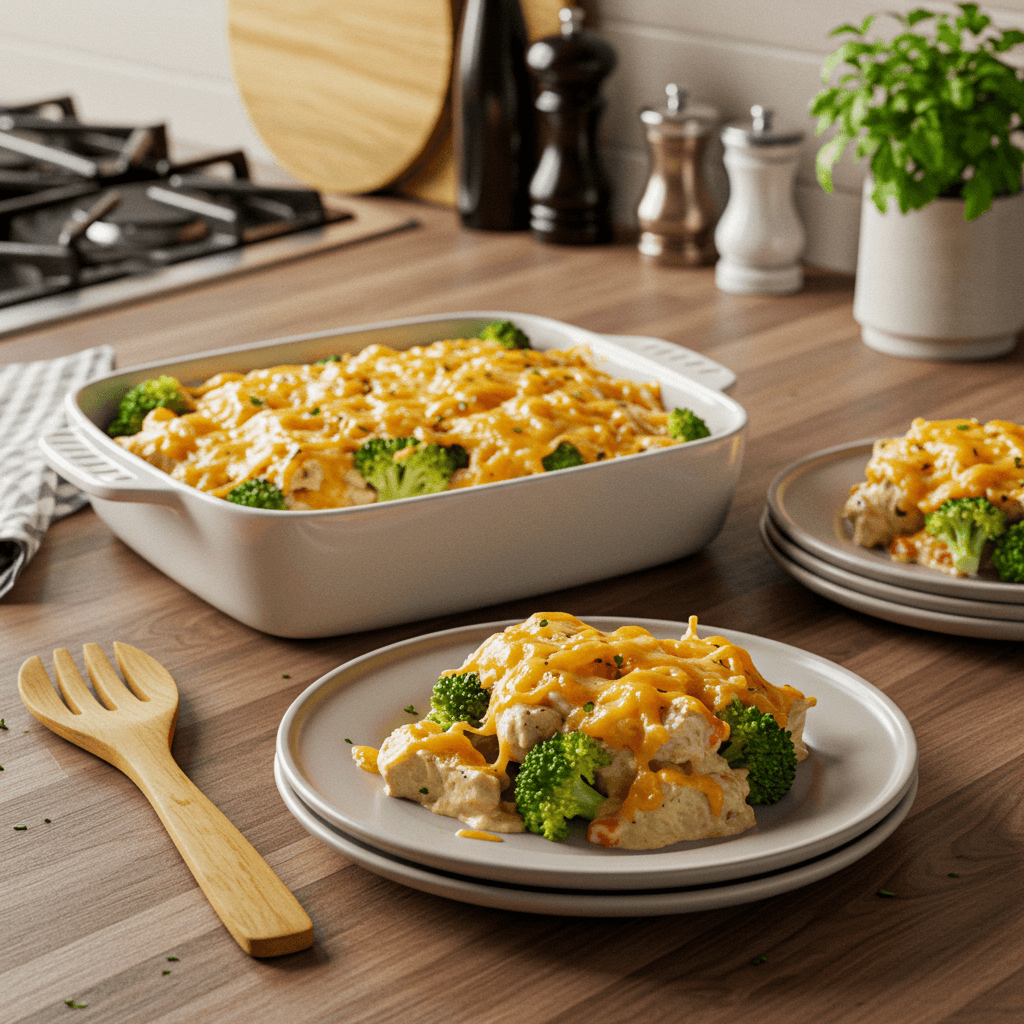 Cheesy Chicken Broccoli Casserole