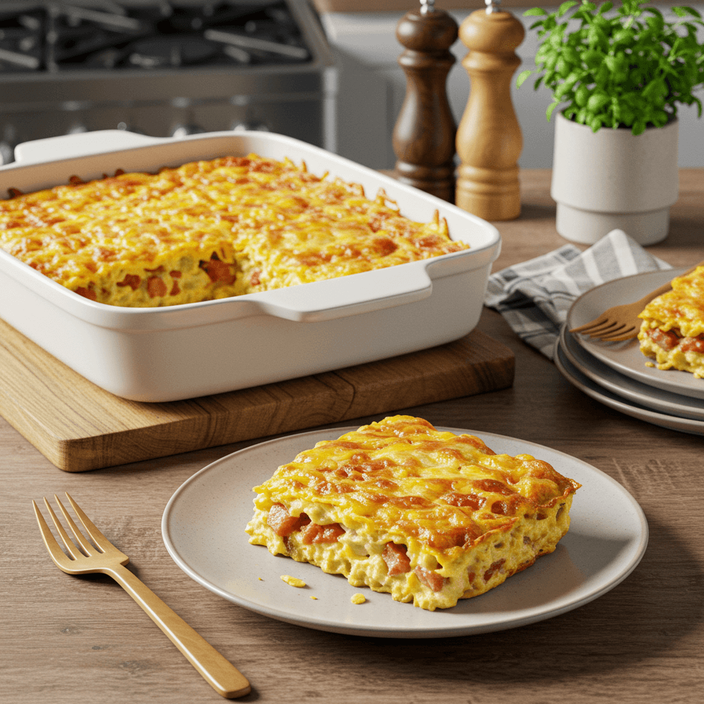 Cheesy Hash Brown Breakfast Bake