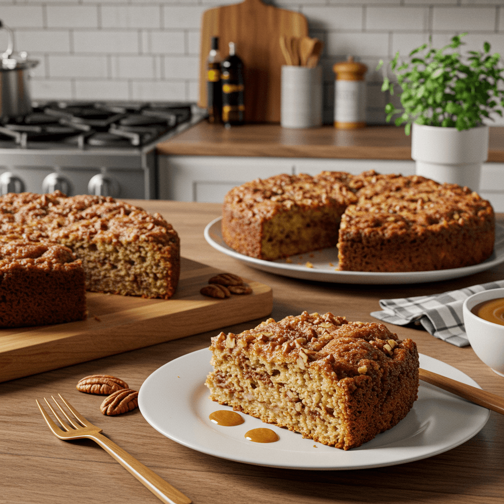 Cinnamon Pecan Coffee Cake Delight