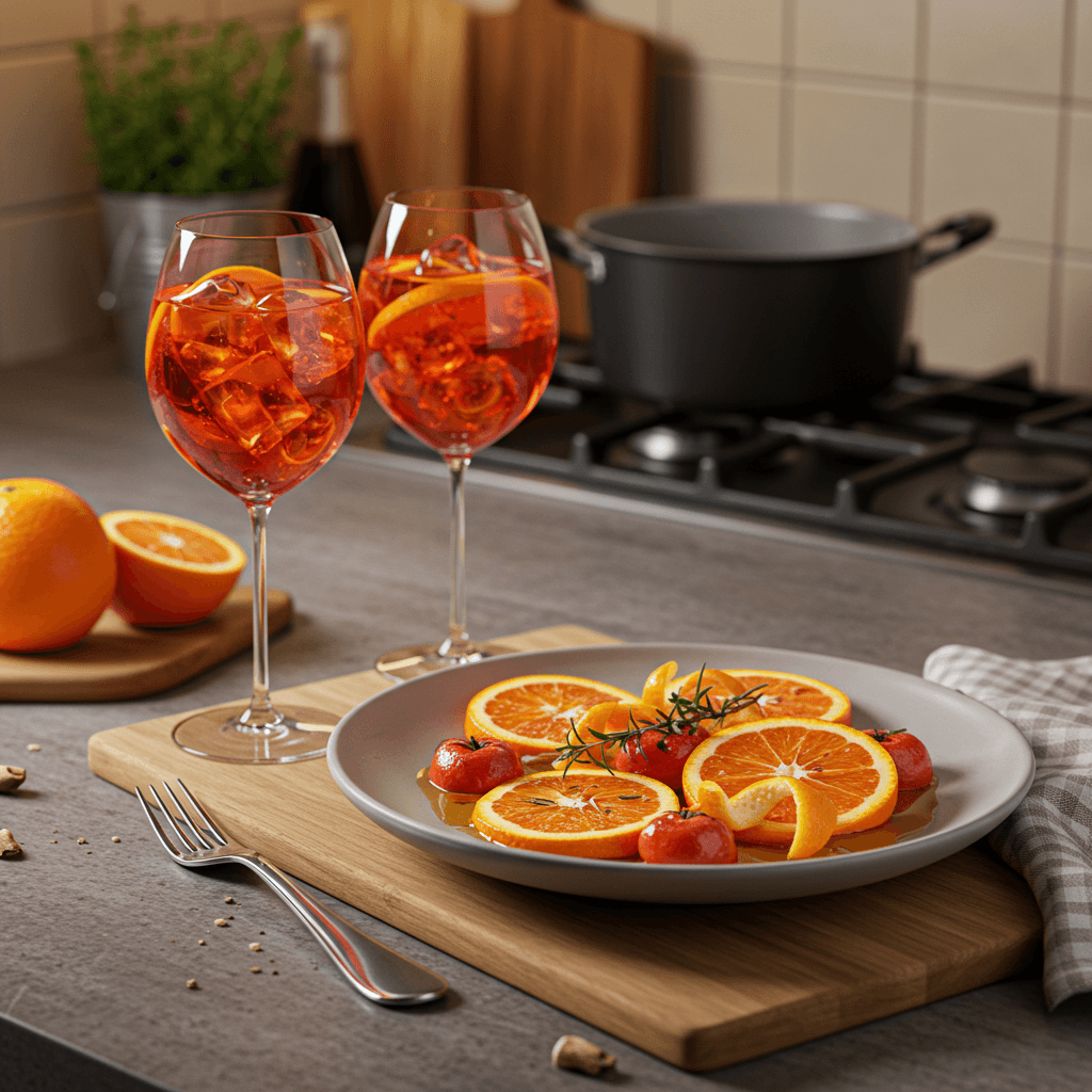 Classic Italian Aperitivo Spritz with Sizzling Orange Twist